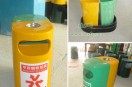 分類玻璃鋼垃圾桶，大受深圳沙井實(shí)驗(yàn)學(xué)校用戶歡迎