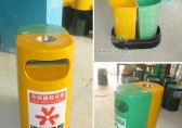 分類玻璃鋼垃圾桶，大受深圳沙井實驗學校用戶歡迎