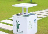 公園新寵彩繪四分類(lèi)不銹鋼垃圾桶
