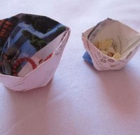怎么折紙垃圾桶，手工折紙垃圾桶