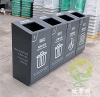 室內(nèi)商用滑軌組合式不銹鋼分類(lèi)垃圾桶