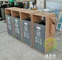 廣東松山湖環(huán)衛(wèi)不銹鋼分類垃圾桶