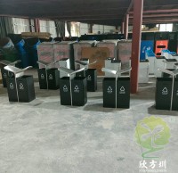深圳海天學(xué)校噴粉分類(lèi)垃圾桶案例