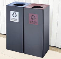 室內(nèi)組合式噴粉金屬垃圾桶空間的無聲美學(xué)與實(shí)用革命
